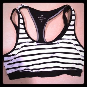 Striped Athleta Sports bra